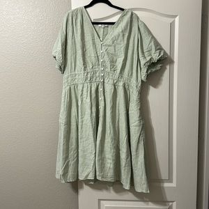 Madewell 3X NWT mint green dress